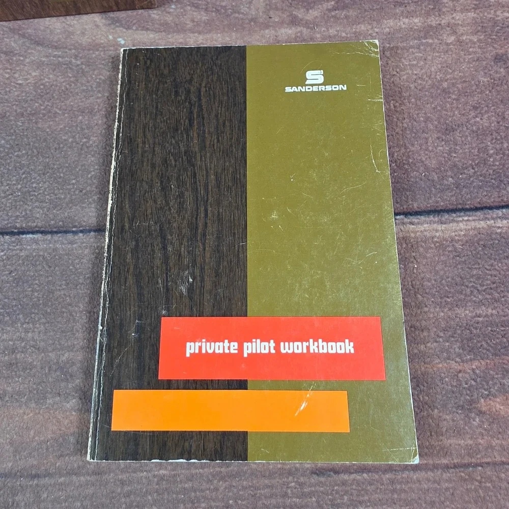 Sanderson Private Pilot Basic Kit Adult OS Brown Good Vintage Aviation Manuals